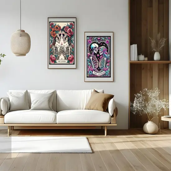 3 Pack 5D Skull Diamond Painting Kits - 12x16 Inch {7}