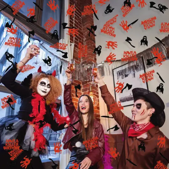 Glitter Have a Killer Birthday Confetti {6}