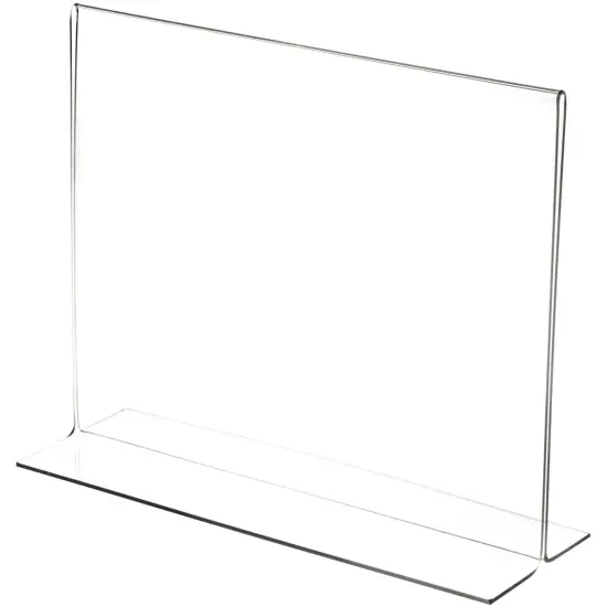 Plymor Clear Acrylic Sign Display / Literature Holder (Bottom-Load), 11" W x 8.5" H {1}