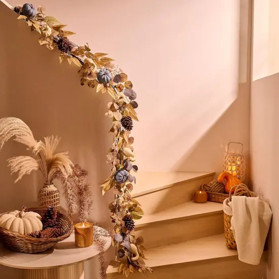 6 FT Artificial Fall Garland with Lights {3}