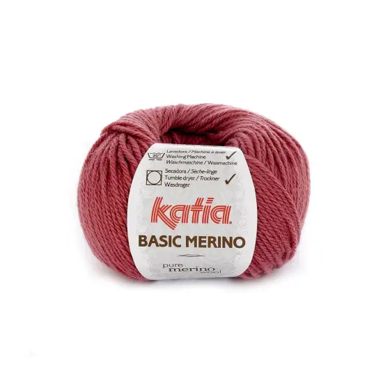 Katia Basic Merino Superwash Yarn Raspberry red {1}