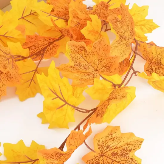 Artificial Maple Leaves Garland {2}
