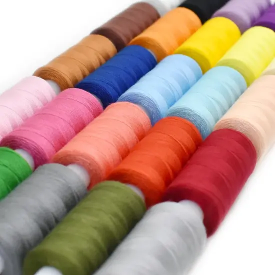 50pcs 25 Colors Sewing Thread Set with Matching Bobbins {6}