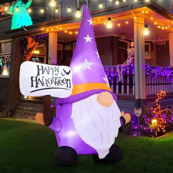 Halloween Gnome Inflatables Outdoor Decorations {2}