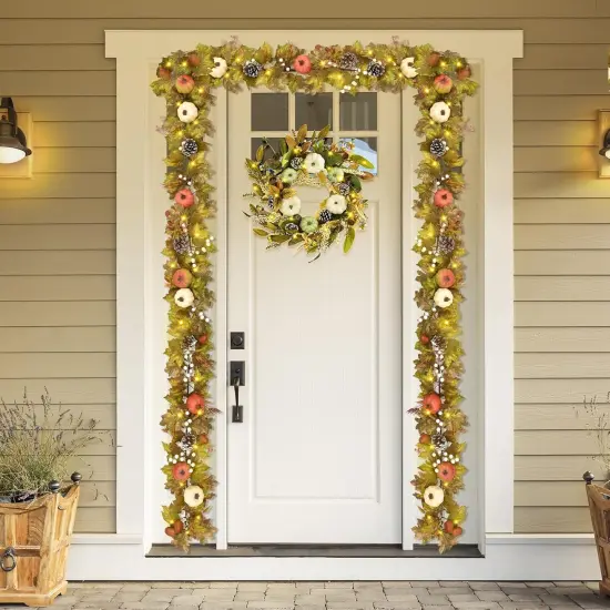 Fall Decorations for Home, 5.9Ft Fall Garland {4}