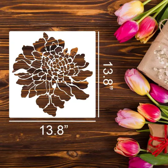 Large Flower Stencils - 14 inch {2}