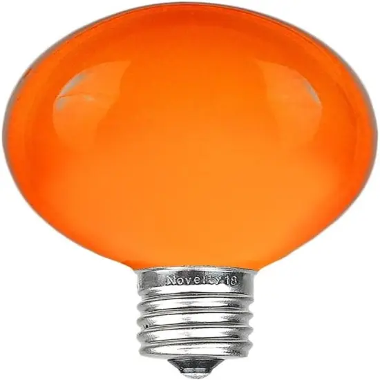 Pack G40 Orange Outdoor Globe String Light Bulbs Glass {1}
