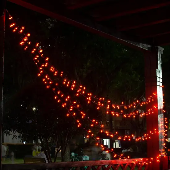 100 Count Halloween Orange String Lights - 21FT, Plug in {4}