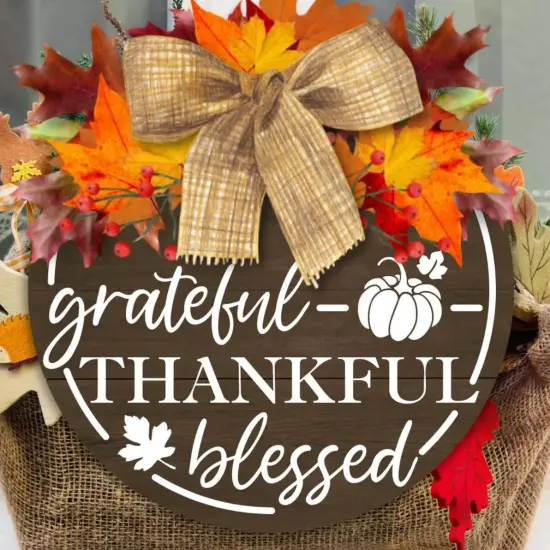 Fall Stencils for Painting on Wood 12&rdquo; Happy Thanksgiving Stencil {6}