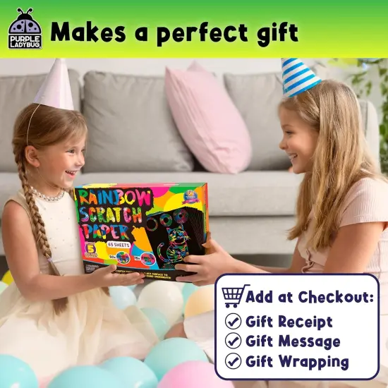 Rainbow Scratch Art Paper {3}