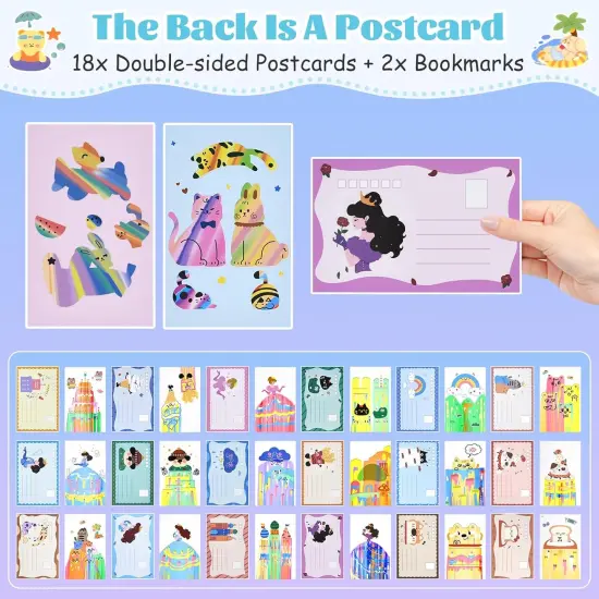 Rainbow Scratch Art {4}