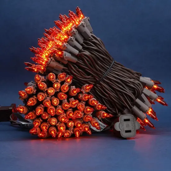 200 Count Orange Christmas Lights - Pack of 2 {3}