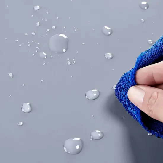 Gray Wood 2-Door Freestanding Bathroom Floor Cabinet Kitchen Storage Cupboard {3}