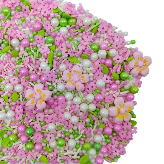 Sprinkles Edible Flowers for Cake Decorating - Pink Flowers {5}