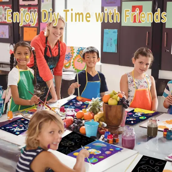 3 Set Magic Scratch Paper Art,with 3 Scratch Pen {4}