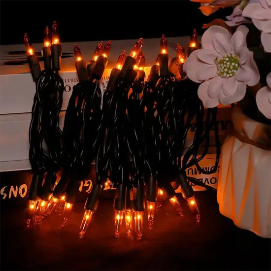 Halloween Orange String Lights - 35 Count, 8.5 Feet {4}