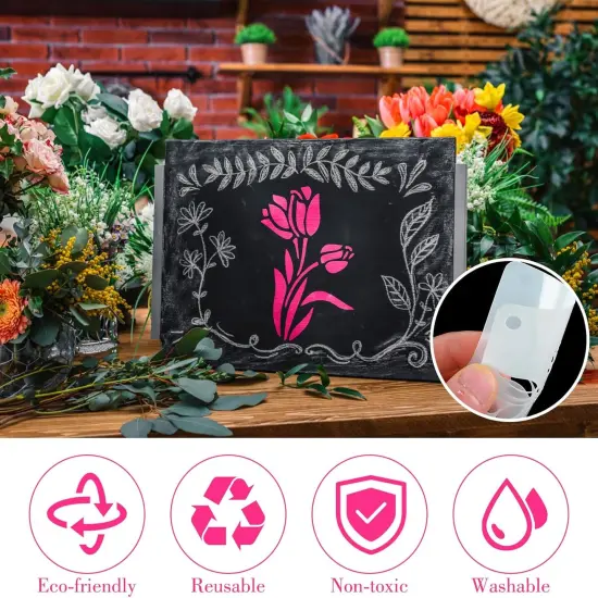 20 Pcs 2.95 Inch Flower Stencils for Crafts, Rock Painting, Home Decor {3}