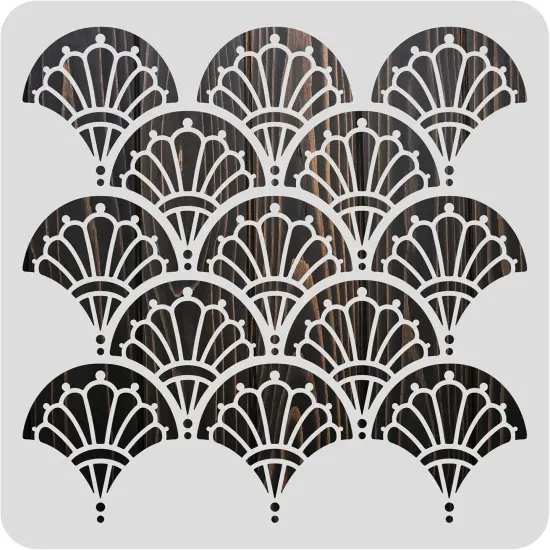 Geometric & Floral Painting Stencils - 12x12 Inch {1}