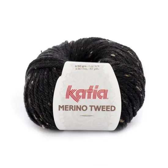Katia Merino Tweed Superwash Yarn Brown {2}