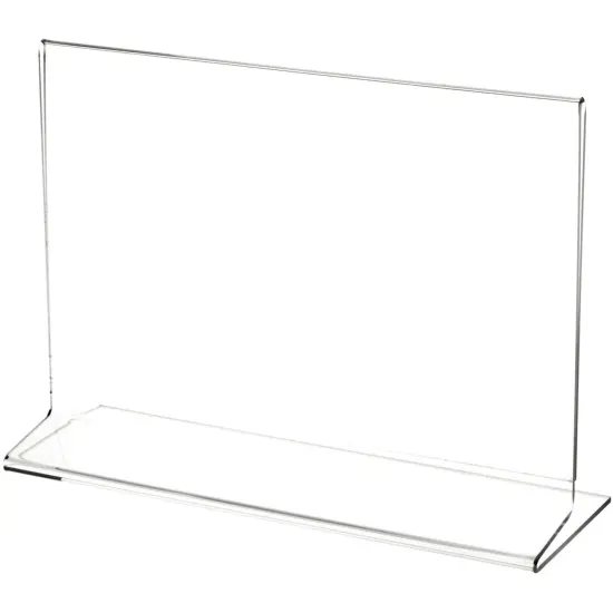 Plymor Clear Acrylic Sign Display / Literature Holder (Side-Load), 9" W x 6" H {1}