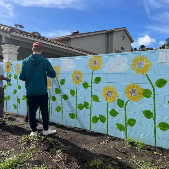 Large Flower Stencils for Wood Fence Sunflower Stencil {3}
