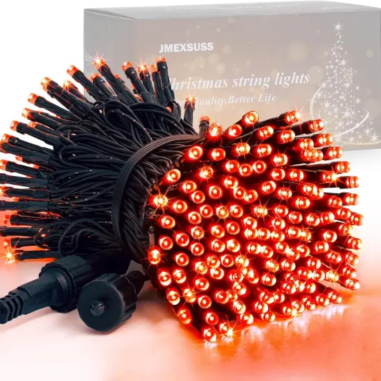 200 LED Orange Halloween String Lights - 66FT, 8 Modes (Connectable) {1}