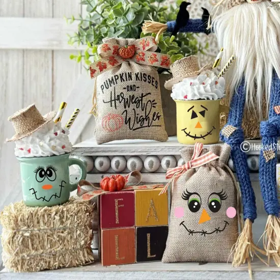 Fall Stencils Scarecrow Stencils Reusable Autumn Stencil {2}