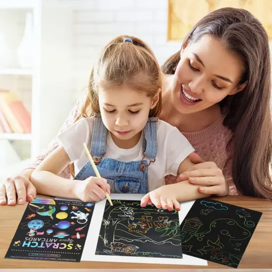 3 Set Scratch Paper Art {5}