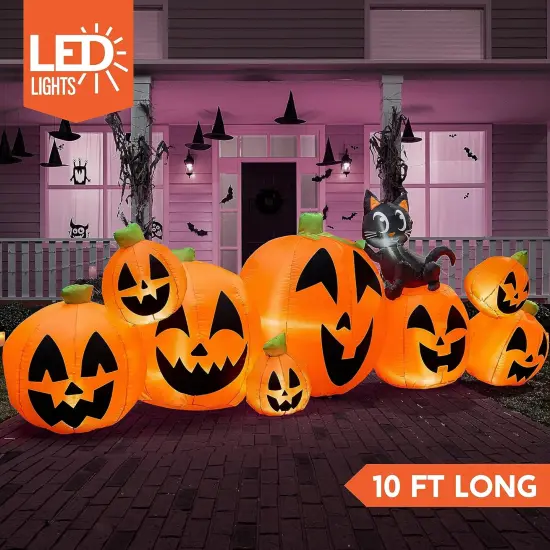 8 Pcs - 10 FT Long Halloween Inflatables Outdoor Decorations {2}