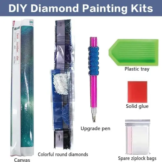 Large Moon Diamond Painting Kits - 27.5x15.7 Inch {5}