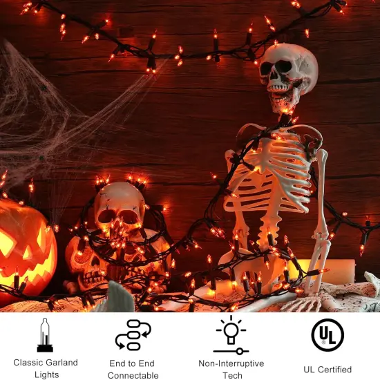 Halloween Lights, 300-ct Incandescent Halloween Garland Lights {2}