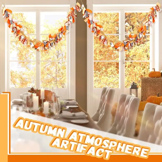 5.91ft Fall Decor Fall Garland {3}