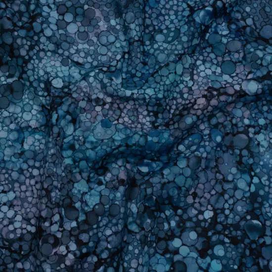 1 Yard Northcott Twilight Bubbles Quilting Cotton Fabric Deep Blue Purple 43 Inches Width {1}