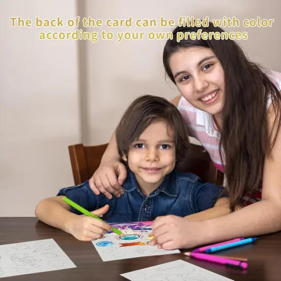 3 Set Magic Scratch Paper Art,with 3 Scratch Pen {5}