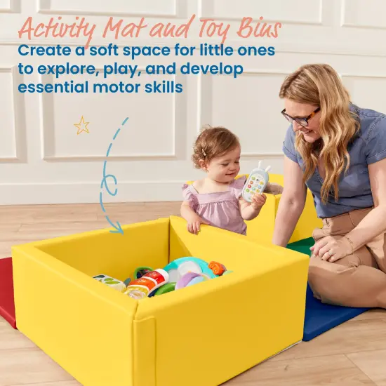 Play Patch Activity Mat and Toy Bins, Beginner Playset, 6-Piece Assorted {3}