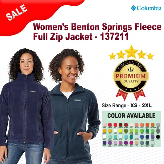 Columbia&reg; Women&rsquo;s Benton Springs Fleece Full-Zip Jacket Charcoal heather {2}