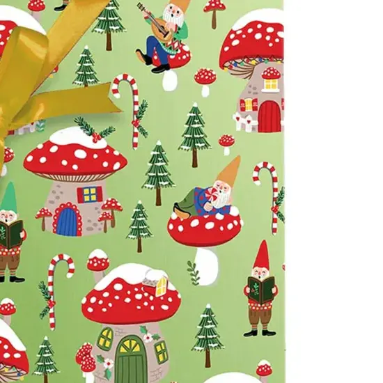 Christmas Gnomes Wrapping Paper 24'' x833' {5}