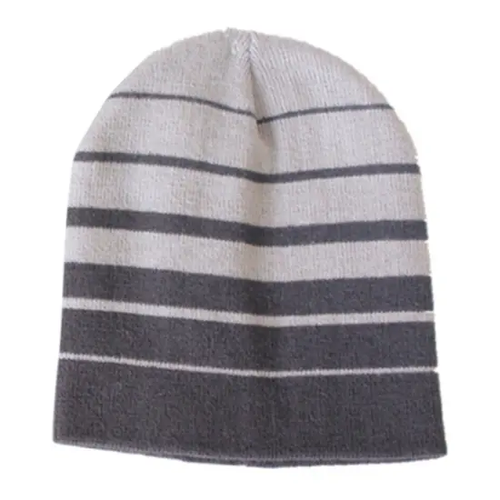 Men's Stripe Short Beanie Collection Assorted {2}