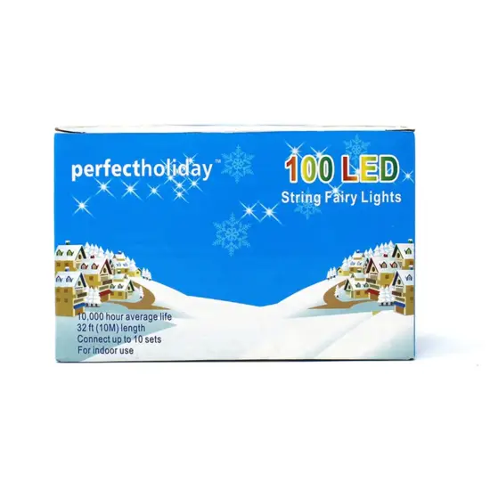 100 LED Green Wire String Light w connector Waterproof White {6}