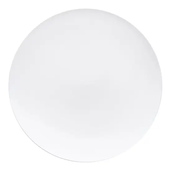 Solid White Organic Round Disposable Plastic Dinner Plates - 10.25" (120 Plates) {2}