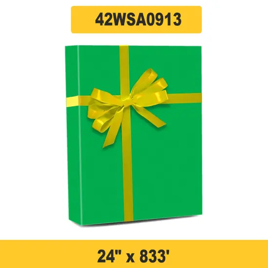 Vibrant Solid Wrapping Paper 24" x 833' 60 lbs for Larger Gifts {1}