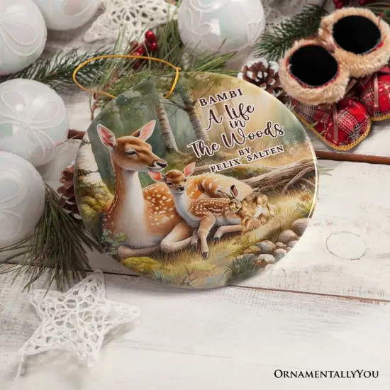 Bambi A Life in the Woods Ornament, Children Story Christmas Gift and Decor {5}