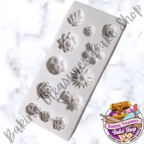 Flower & Leaf Silicone Mold {1}