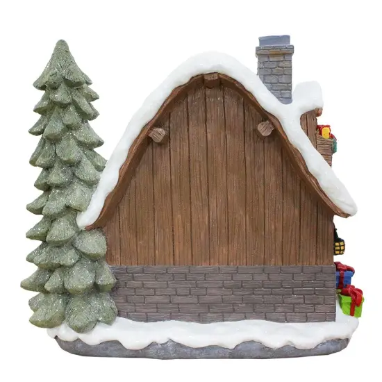 Santa's Workshop Delight Figurine, 10" Christmas Station with Elves {6}