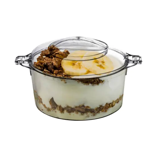 Clear Round Disposable Plastic Mini Dessert Pots - 3.4 oz. (288 Pots) {2}
