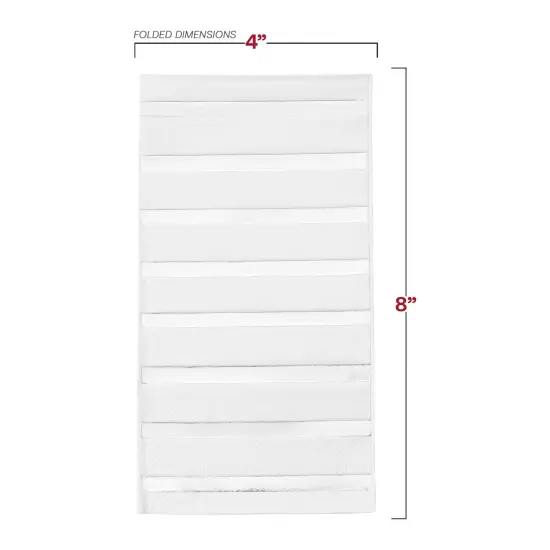 Durable White with Silver Stripes Paper Dinner Napkins (600 Napkins) {3}