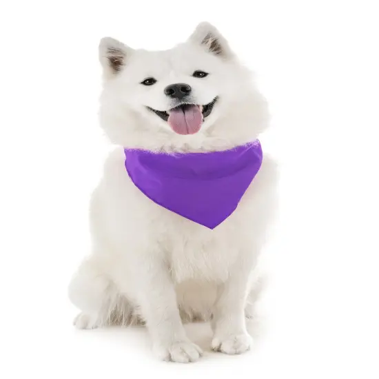 Balec Dog Solid Cotton Bandanas - 5 Pieces - Scarf Triangle Bibs for Any Small, Medium or Large Pets {1}