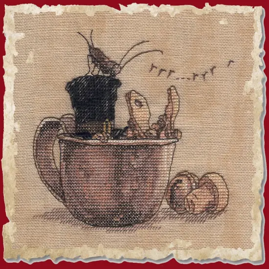 Top hat 62-M008 K Counted Cross Stitch Kit {1}