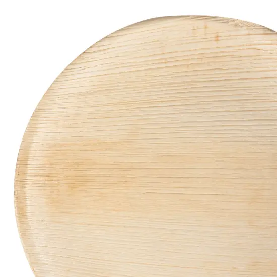 Round Palm Leaf Eco Friendly Disposable Dinner Plates - 10" (100 Plates) {1}