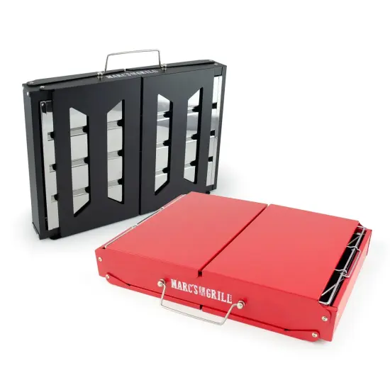 Marc's On The Grill Folding Charcoal Grill - 2 Colors! Red {4}